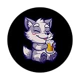 Zoom IMG-2 lupo con birra divertente bere