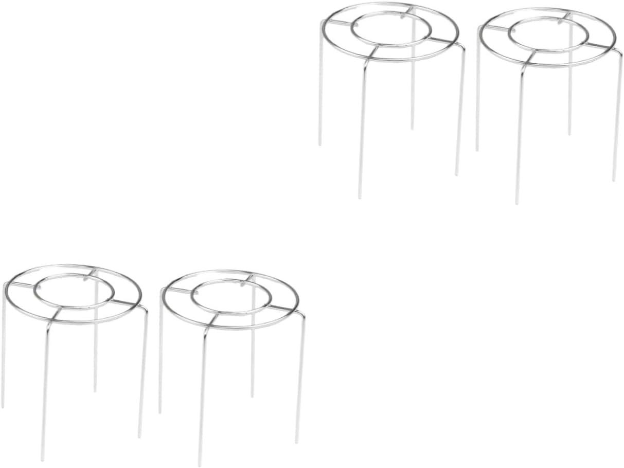 Garneck 2pcs Stainless Steel Round Steamer Rack Diameter Cake Cooling Stand Dishwasher for Cooling Cakes More for Efficient Air Circulation