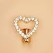 Harlermoon Heart Belly Button Rings CZ Crystal Belly Button Rings 14G Surgical Steel Piercing Jewelry (heart gold)