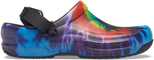 Crocs Unisex Bistro Pro LiteRide Clog, Slip Resistant Work Shoes, Multi/Tie-dye, Numeric_5 US Men | Image 3