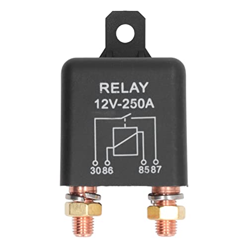 車載用リレー 12V 250A スターターリレー 4ピン ノーマルオープン ステンレス 真鍮コイル 高始動パワーカースタートリレースイッチ 250A 12V WM686