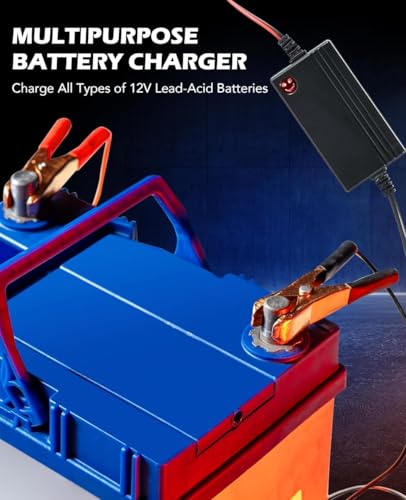 ARUSPRAY Store ARUSPRAY 12V 7Ah 1.7A DC Battery Charger for Car, - Image 3