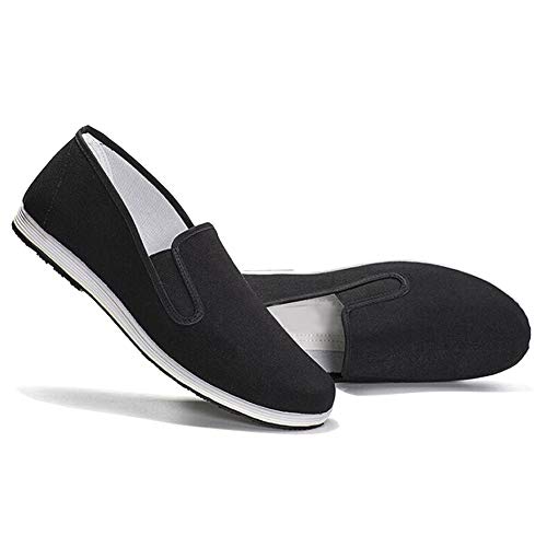 Chinese Style Slippers Kung Fu Martial Arts Tai Chi Shoes Rubber Sole Unisex Black2