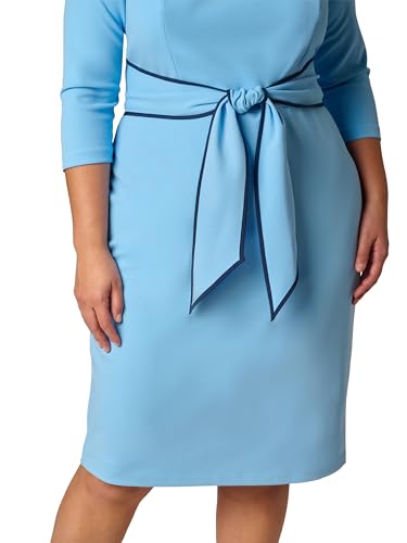 Image of Adrianna Papell Tipped Crepe Tie Dress