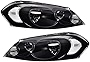 PIT66 Headlights, Compatible with 06-13 Chevy Impala / 14-16 Chevrolet Impala Limited / 06-07 Chevy Monte Carlo Headlamps Assembly Accessories Clear lens Black Housing Clear Reflector