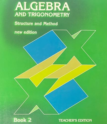 Algebra and Trigonometry: Structure and Method,... 0395300134 Book Cover