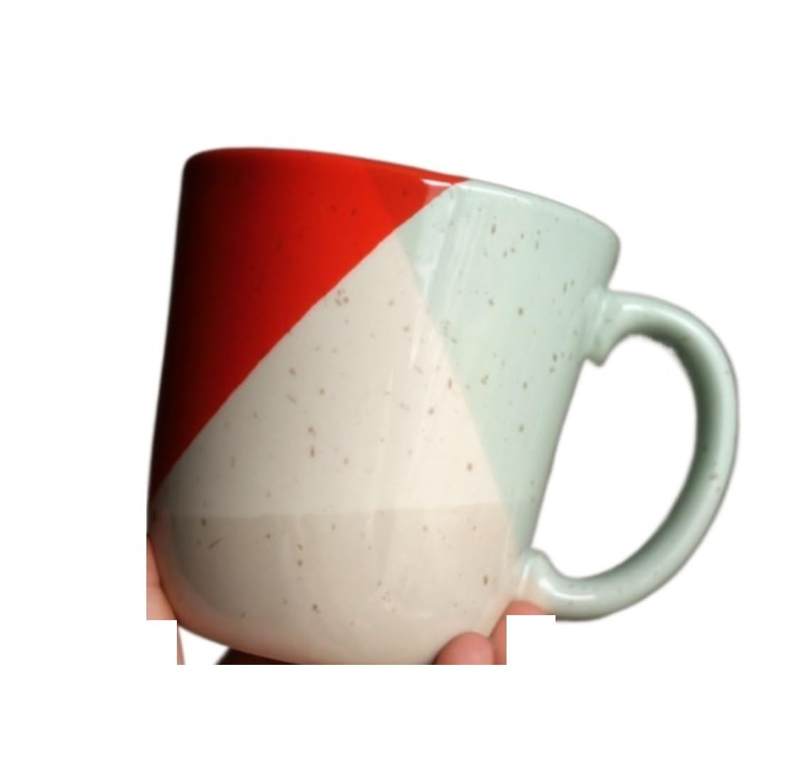 Taza de Café de Té Tazas De Cerámica Gruesa De Estilo Europeo, Taza De Cerámica Contrastante, Taza De Leche Para Café, Taza Para Beber En La Oficina para té de la tarde(B)
