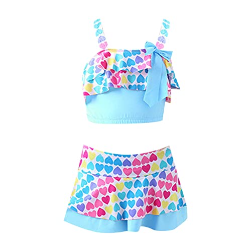 Moonker Girls Bathing Suits Size 12 Toddler Baby Girl Heart Bathing Suit Two Piece Bikini Swimsuit Suit