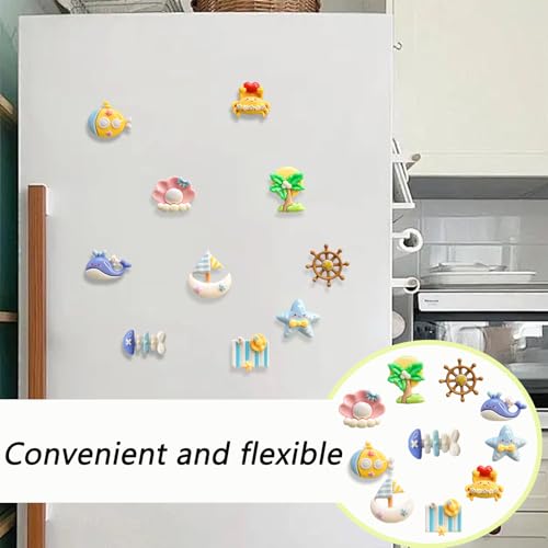 30 imanes decorativos de mar para refrigerador miniatura 4