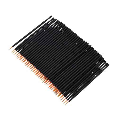 Healeved 100pcs Eyeliner Makeup Tools Wand Applicator Safe Easy to Use Great for Eye Makeup Lash Products