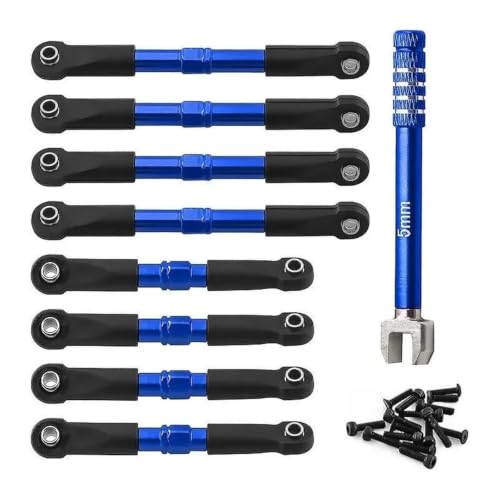 Kit réparation Traxxas Slash 1/16 RC en métal bleu contre le jeu de direction