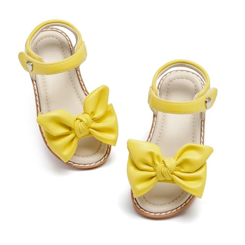 Image of ESTINE Toddler /Little Kid Girls Bow Open Toe Flat Evening Dress Sandals