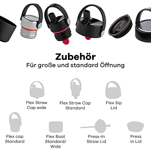 HYDRO FLASK - Auslaufsicheren Ersatzdeckel Flex Sip Lid für Trinkflasche mit Größer Öffnung - Verschluss mit Honeycomb Insulation & Flex… – Ansicht 3