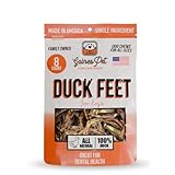 Gaines Pet Duck Feet for Dogs – 8 Count, Natural Chews with Glucosamine, Chondroitin & Collagen – Single Ingredient Dog Treats, Grain-Free, USA Made, Joint & Dental Health Support