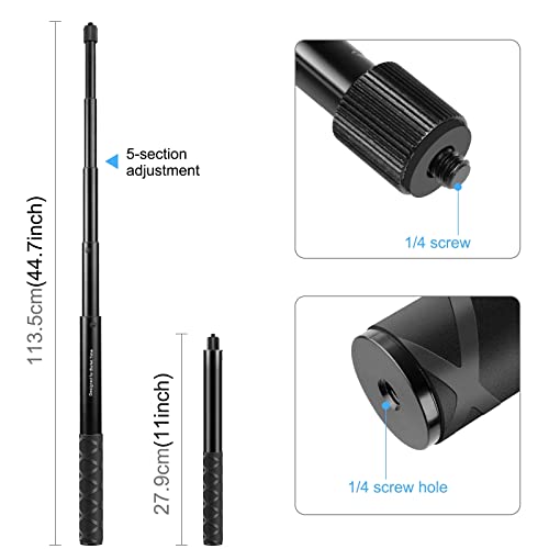 PULUZ Suporte adaptador de câmera para guidão de bicicleta e monopé para Insta/GoPro/DJI para Insta