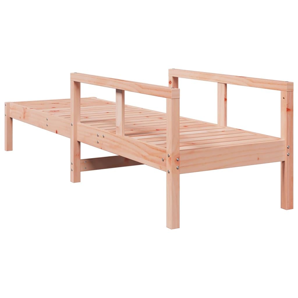 Leżak z litego drewna daglezji, 199,5 x 62 x 55 cm, regulowane oparcie do ogrodu, na basen, taras, balkon, wellness, leżak składany, leżak plażowy, kemping, urlop