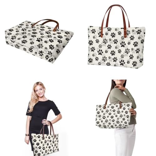Image of Top Handle Purse for Women, Large Tote Handbag With PU Wallet Set, Gift for Mom
