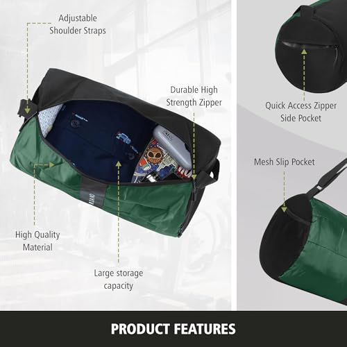 Image of Giordano Duffel Gym Bag : Your Ultimate Workout Companion | Duffle Bag for Travel | Compact,Stylish and Comfortable for Travelling |Suitable for Men and Women