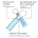 150PCS Heat Shrink Crimp Ring Connectors #10 Blue 16-14 AWG - Sopoby Electrical Ring Terminals - Heat Shrink Wire Connector Kit - Automotive, Marine, Audio, Industrial