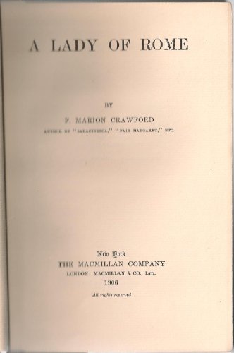 A Lady of Rome B001PYGKAE Book Cover