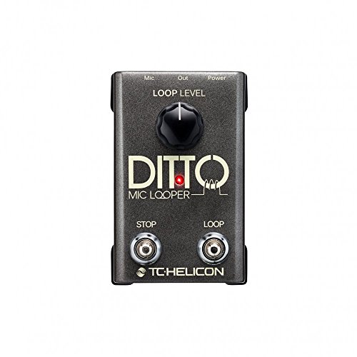 TC Helicon DITTO MIC LOOPER Easy to Use Two-Button Looper Pedal for Vocals and Acoustic Instruments