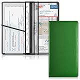 linqin Kfz-Registrierungs- & Versicherungsetui für Versicherungskarten, Karten & wichtige Dokumente, grüner Farbverlauf