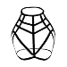 Dislsokrhov Elastischer Käfig-BH, Frauen-Körpergurt-BH UnterwäSche Lingerie Erotische Dessous ReizwäSche Nachthemd Spitze Pyjama Gotisches Pentagramm Neckholder Crop Top Pentagramm Harajuku Gürtel