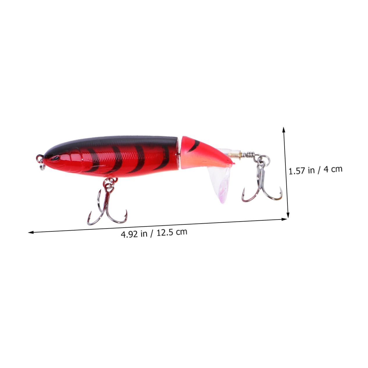 YARNOW 9 Pz Esca da Nuoto ad Esca d'Acqua Dolce Acqua salata Esche a manovella Esca per trote Esche da Pesca con Occhi 3D Esche bioniche realistiche Matita Esca Finta