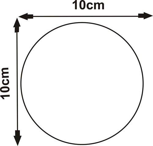 Frameless Circle Shaving Glass Look Acrylic Mirror...