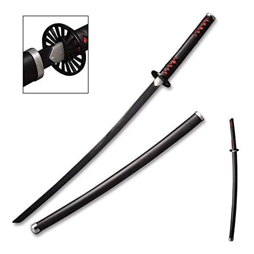 Sword fort Handmade Katana Anime Cosplay Sword, Demon Slayer Sword Real Metal, Stainless Steel, Funny Knights-Kamado Tanjirou