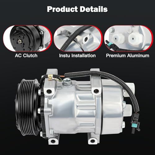 Image of CCIYU AC Compressor w /Clutch for Jeep Cherokee 2.5L 1994-1996