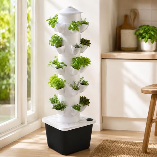 Hydroponic Growing System Outdoor Indoor Vertical Garden Home Gardening System Vertical Garden...