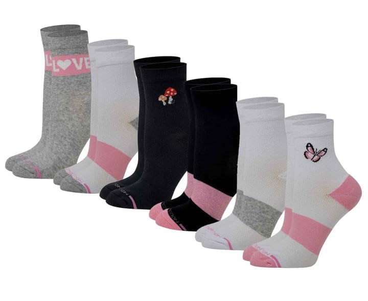 Image of Mid-Crew Compression Socks | Half-Cushion | Dr Motion ( 6 Pairs )