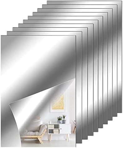 100 Stück Spiegelaufkleber 10x10mm - Goldene Mosaikfliesen Für DIY Dekoration