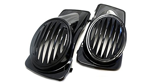Mutazu Sloped Design 6 x 9 Speaker Lids for 1994-2013 Harley Touring Hard Saddlebags (SP-L-003)