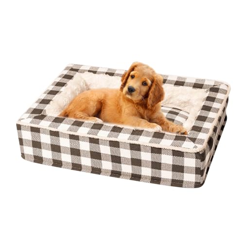 Affidabile aderenza al pavimento: il letto per cani lavabile include una base antiscivolo che riduce al minimo lo scivolamento e promuove la sicurezza attraverso la prevenzione degli incidenti. Garantisce un punto di riposo affidabile per e in qualsiasi ambiente interno. La base antiscivolo garantisce una presa salda sui pavimenti e crea una base stabile dove i cani possono dormire o riposare rilassati. Questo ormeggio sicuro aiuta a ridurre lo stress e offre una sensazione rilassante di