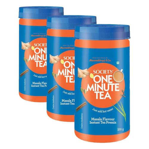 Image of Society Tea Society OMT Masala Instant Tea Premix 500G Jar (Pack of 3)