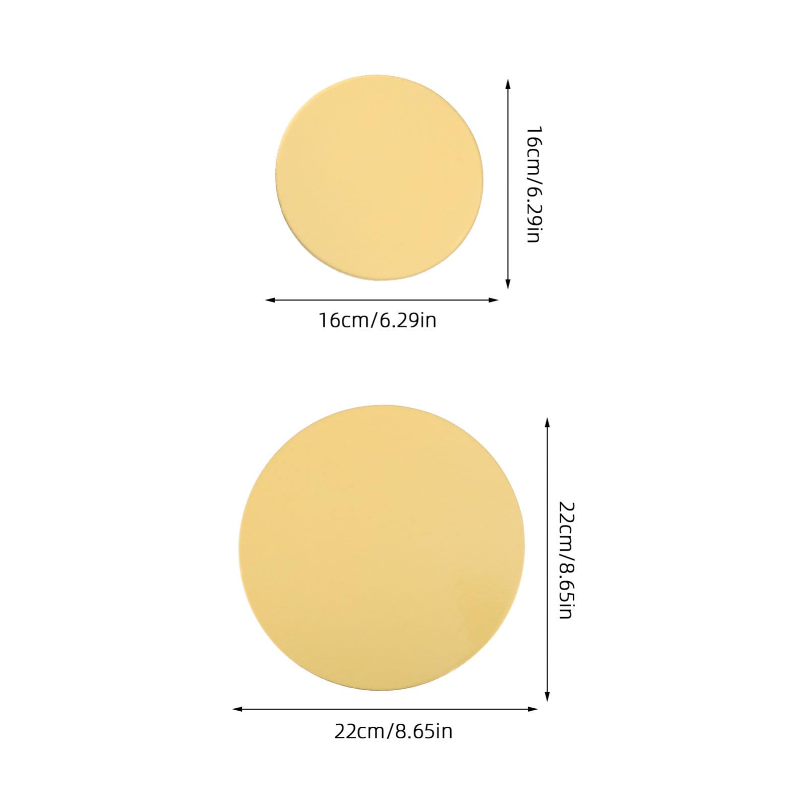 CIYODO Mousse Cake Base Trays 8pcs Round Cake Boards 6 8 Inch Nonstick for Wedding Birthday