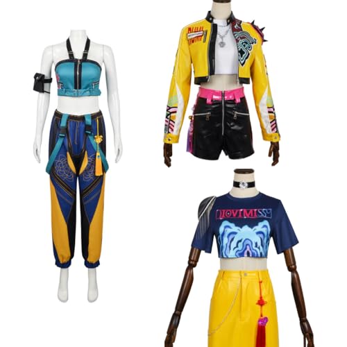 awlnany Kpops Demon Hunters Zoey - Disfraz de cosplay para mujer, disfraz de Halloween para carnaval, talla L