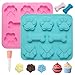 Luxoraiova 2 St&uuml;ck Backmatte Hundekekse, Backmatten f&uuml;r Hundeleckerlies Set, Silikon Backform Hundekekse, Wiederverwendbare Bakeware Maker f&uuml;r Schokolade, S&uuml;&szlig;igkeiten, Gelee, Eisw&uuml;rfel, Hund Behandelt