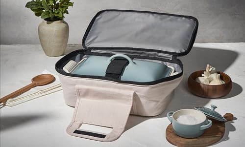 Image of Le Creuset Heritage Rectangular Bakeware Tote Bag, Noir