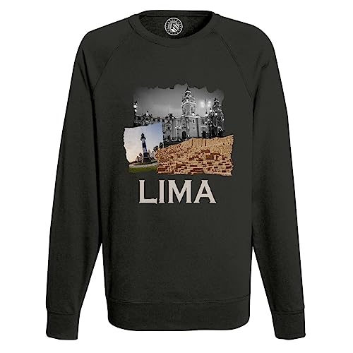 Sweat Shirt Homme Lima Pérou vêtement voyage carte postale original