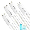 LUXRITE 4FT T8 LED Tube Light, Type A+B, 18W=32W, 3 Colors 4000K | 5000K | 6500K, Single and Double End Powered, Plug and Play or Ballast Bypass, 2340 Lumens, F32T8, Clear Cover, UL Listed (4 Pack)