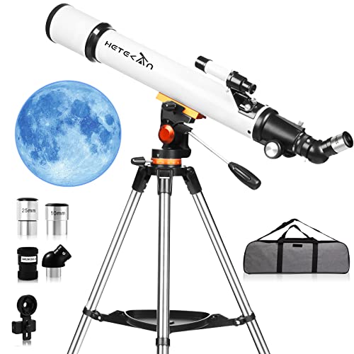 Teleskop Astronomie, 70 mm Öffnung und 700 mm Brennweite (28x-210x), Professionelles Refraktor-Teleskop für Erwachsene…