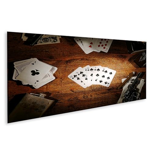 Tableau sur toile panorama cartes pour salle de loisirs et bar