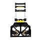 Stanley Faltbarer Sackkare und Klappkiste FT501/FT505 - Transportkarre 70KG - Klappkiste 25KG - Einkaufen, Handhabung und Umzug - Schwarz/Gelb