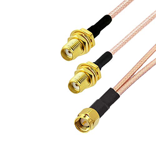 Cable divisor SMA macho a 2 SMA hembra 15cm miniatura 3