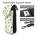 SWEET TANG Ladies Bee Honeybee Leather Phone Purse Multipurpose Small Crossbody Cell Phone Purse Fashion Cell Phone Purse for Travel Work Shopping Daily use