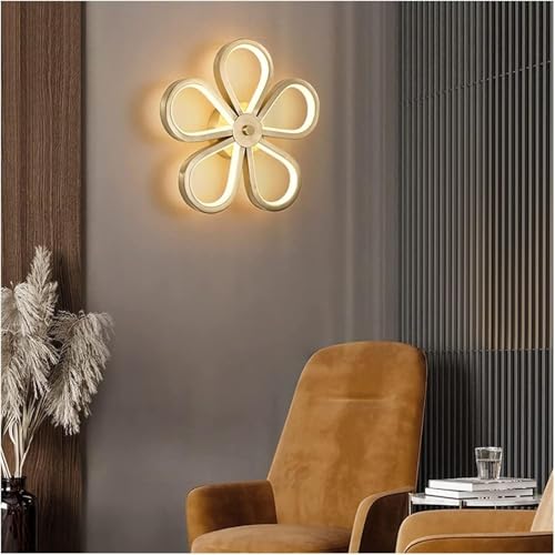 Lampe murale fleur résolvant le manque de luminosité avec éclairage LED 3 modes