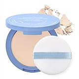 Foundation Setting Powder for Mature Skin, Oil Control Pressed Powder, Translucent Matte Finish, Long-Lasting Waterproof, Pore-Blurring Lightweight (CALASSIC IVORY)
